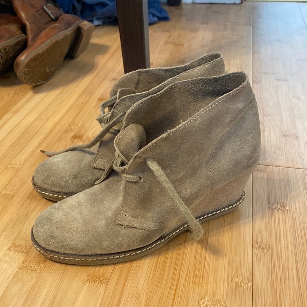 J crew suede booties